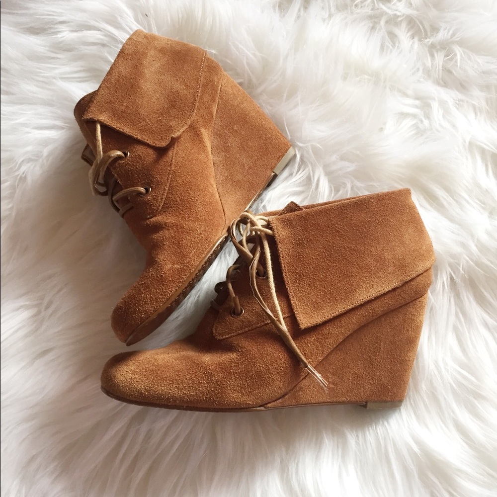 MK Suede Wedges
